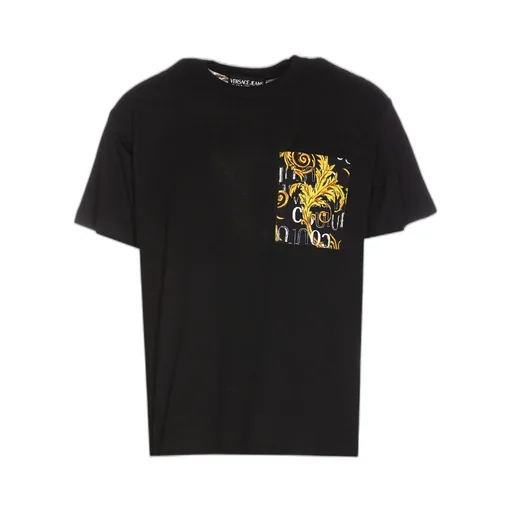 Baroque-Pattern Print Detail T-Shirt