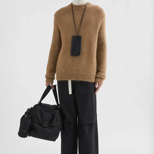 Midweight Wool Blend Crew-Neck Sweater