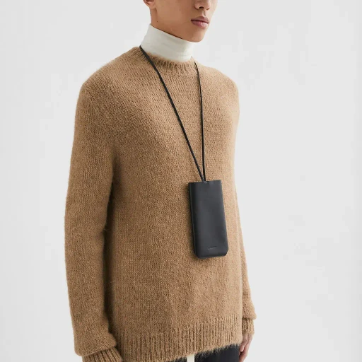 Midweight Wool Blend Crew-Neck Sweater