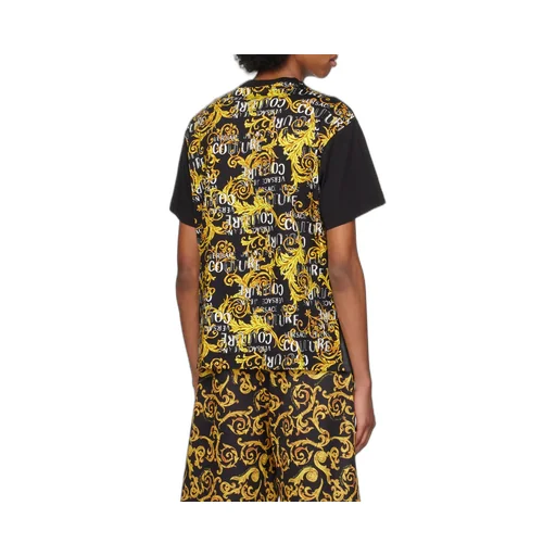 Baroque-Pattern Print Detail T-Shirt