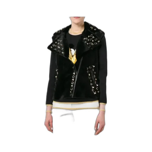 Fendi Stud Embellished Biker Gilet