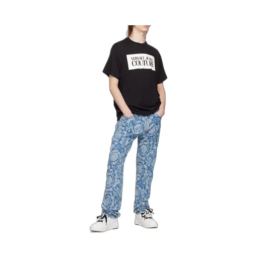 Versace Jeans Couture Logo-Printed Crewneck T-Shirt