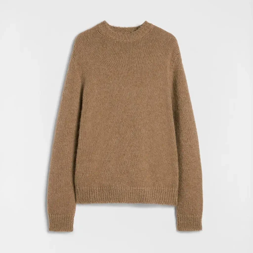 Midweight Wool Blend Crew-Neck Sweater
