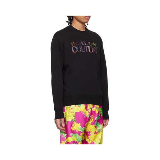 Printed Round-Neck Sweater