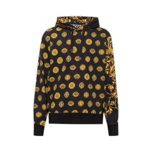 V-Emblem Regalia Baroque-Print Long-Sleeve Hoodie