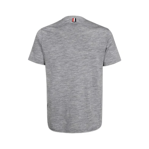 Thom Browne Logo Patch Crewneck T-Shirt