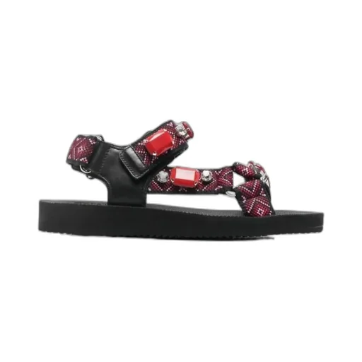Crystal-Embellished Sandals