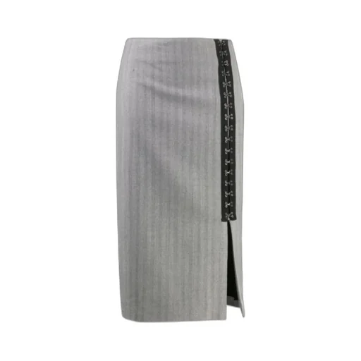 Hook-Eye Ribbon Detail Skirt