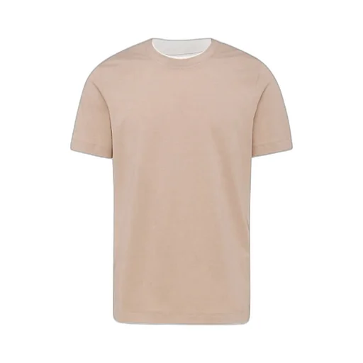 Contrast-Trim Cotton T-Shirt