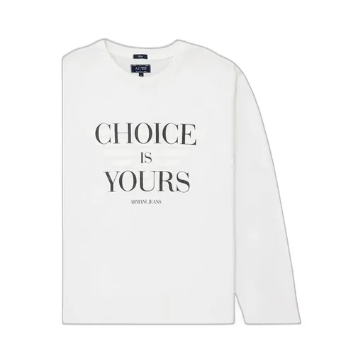 T-Shirt With Round Neck And Long Sleeves