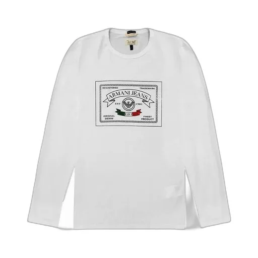T-Shirt With Round Neck And Long Sleeves
