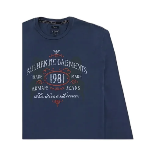 T-Shirt With Round Neck And Long Sleeves