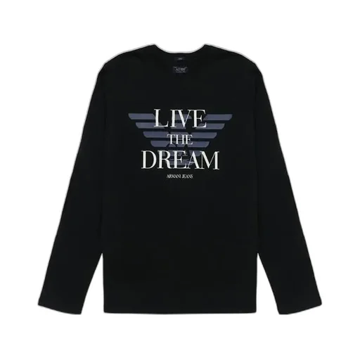 T-Shirt With Round Neck And Long Sleeves
