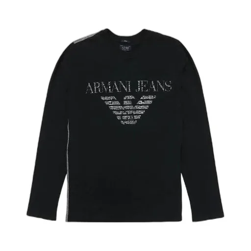 Round Collar And Long-Sleeved T-Shirt