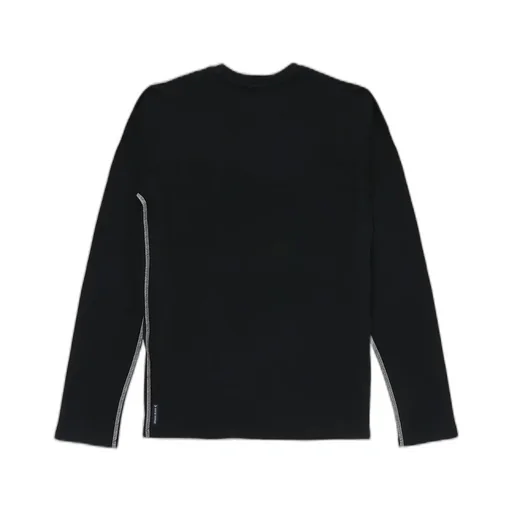 Round Collar And Long-Sleeved T-Shirt
