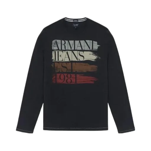 T-Shirt With Round Neck And Long Sleeves
