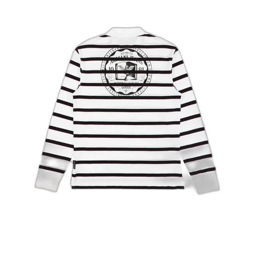 Logo Striped Polo Shirt
