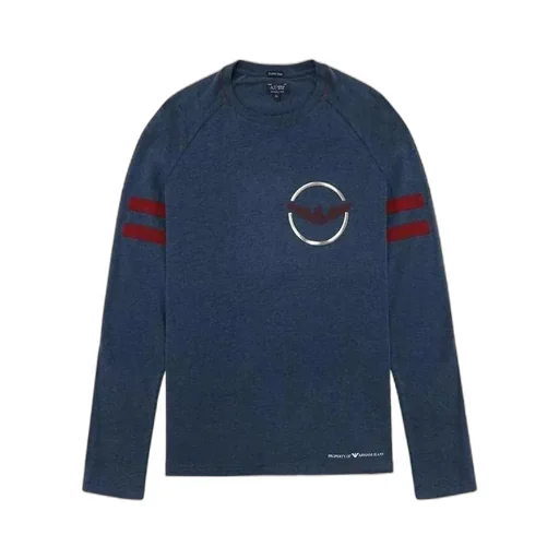 T-Shirt With Round Neck And Long Sleeves