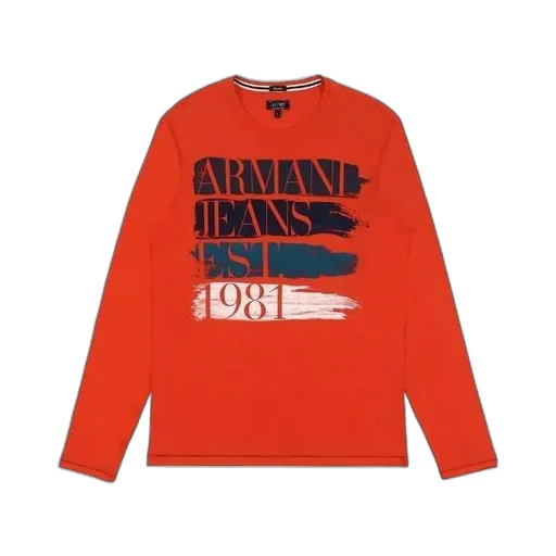 T-Shirt With Round Neck And Long Sleeves