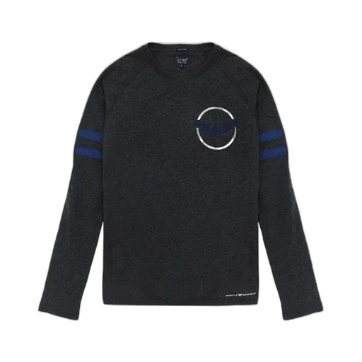 T-Shirt With Round Neck And Long Sleeves
