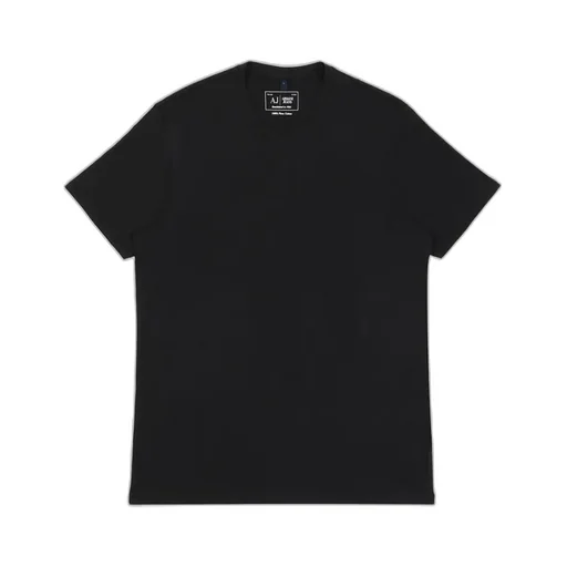 Printed V-Collar Short-Sleeved T-Shirt