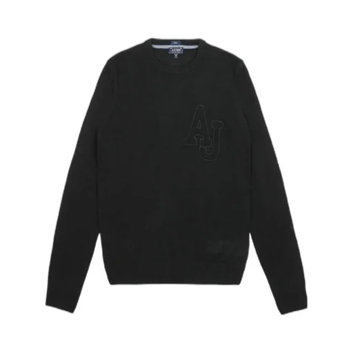 Round-Neck Knitted Pullover