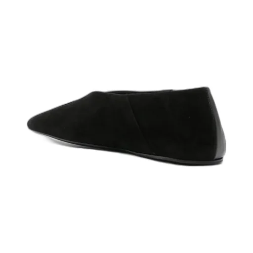 Jil Sander Square-Toe Slip-On Ballerina Shoes