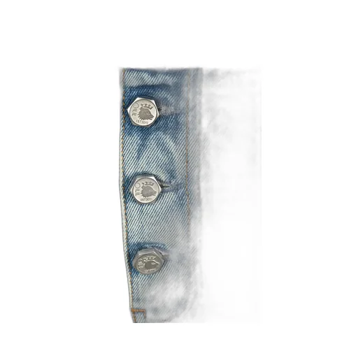 Off-White High-Rise Straight-Leg Jeans