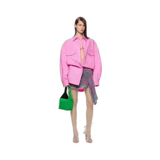 Woven Asymmetric Miniskirt