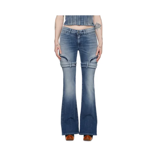 Off-White Upside Down Mid-Rise Jeans