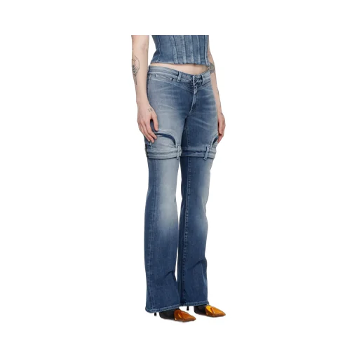 Off-White Upside Down Mid-Rise Jeans