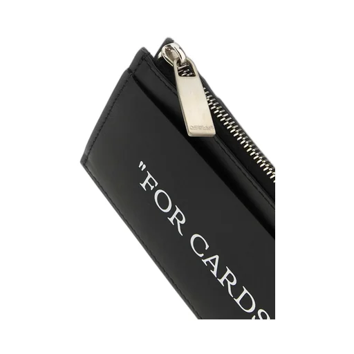 Off-White Zip-Up 4-Slot Cardholder