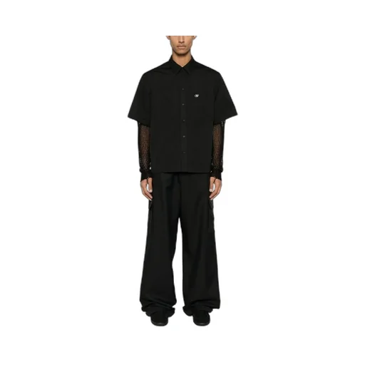 Off-White Ow Drill Wide Leg Cargo Pants