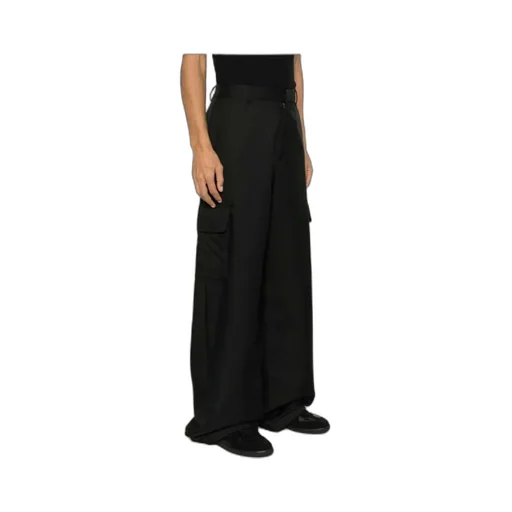 Off-White Ow Drill Wide Leg Cargo Pants