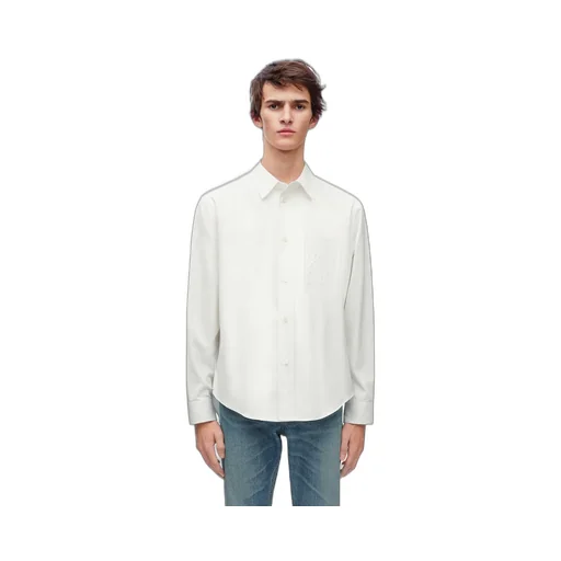 Loewe Anagram Embroidered Button-Up Shirt