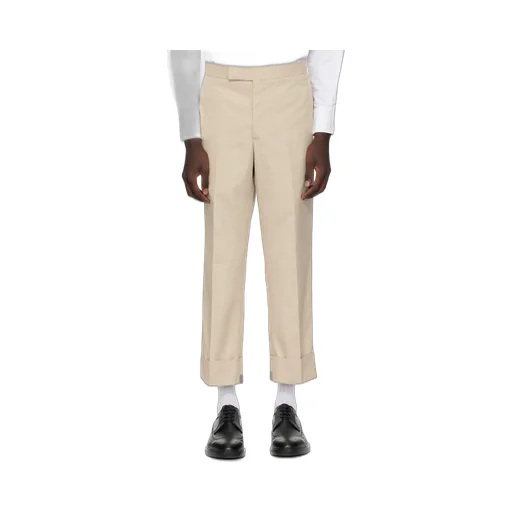 Thom Browne Mid-Rise Cropped Trousers