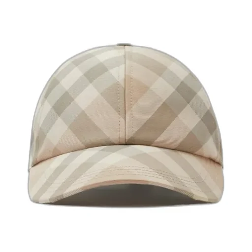 Burberry Checked Curved-Peak Baseball Hat