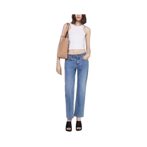Stella Mccartney Low-Rise Logo Patch Jeans