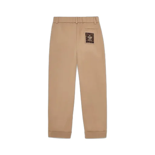 Fendi Kids Logo Patch Trousers