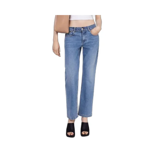 Stella Mccartney Low-Rise Logo Patch Jeans