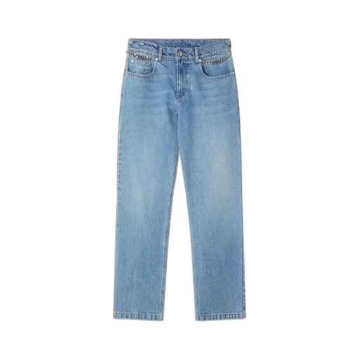 Stella Mccartney Low-Rise Logo Patch Jeans