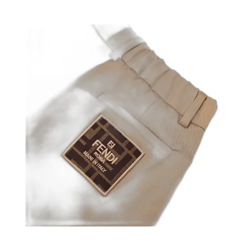 Fendi Kids Logo Patch Trousers