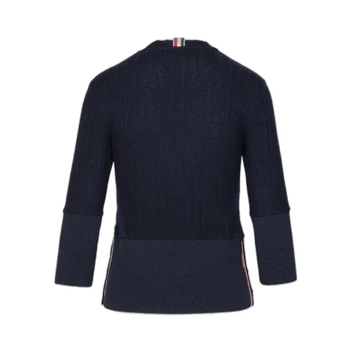 Thom Browne Crewneck Straight Hem Jumper