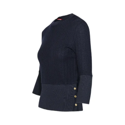 Thom Browne Crewneck Straight Hem Jumper