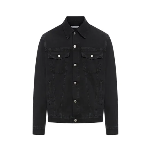 Off-White Buttoned Long-Sleeved Jacket