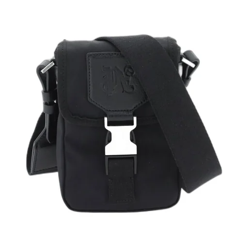 Palm Angels Monogram Debossed Mini Crossbody Bag