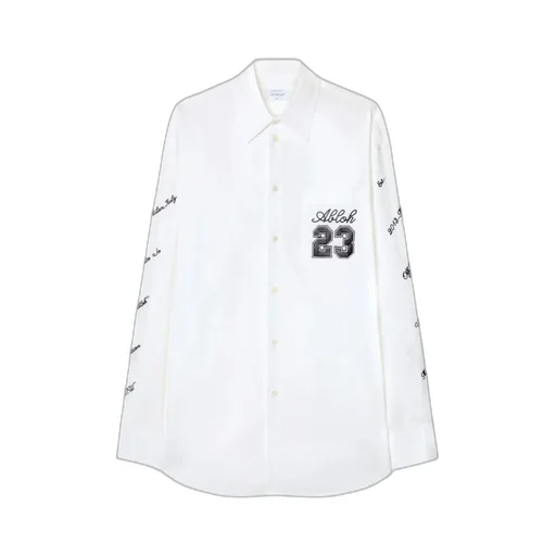 Off-White Buttoned Long-Sleeved Shirt