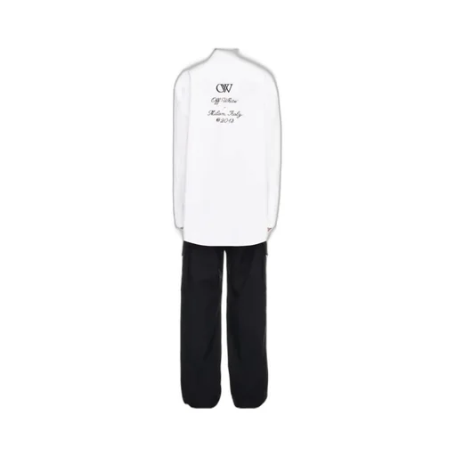 Off-White Buttoned Long-Sleeved Shirt