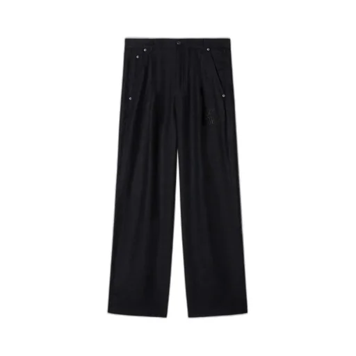 Off-White High-Rise Straight-Leg Pants