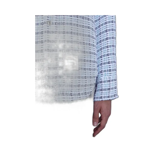 Long-Sleeve Button-Fastening Shirt